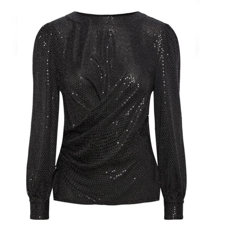 Celma Black Silver Blouse