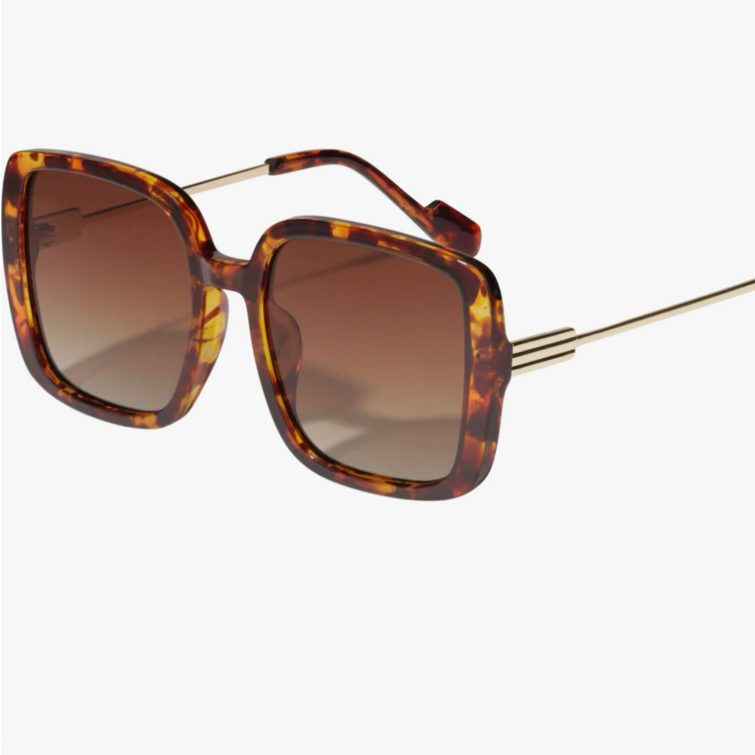 Aliet Brown Gold Sunglasses