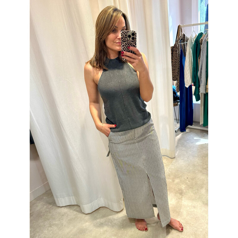 Sinna Knit Top Dark Grey