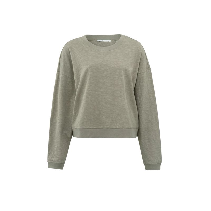 Cropped Sweatshirt Army Green