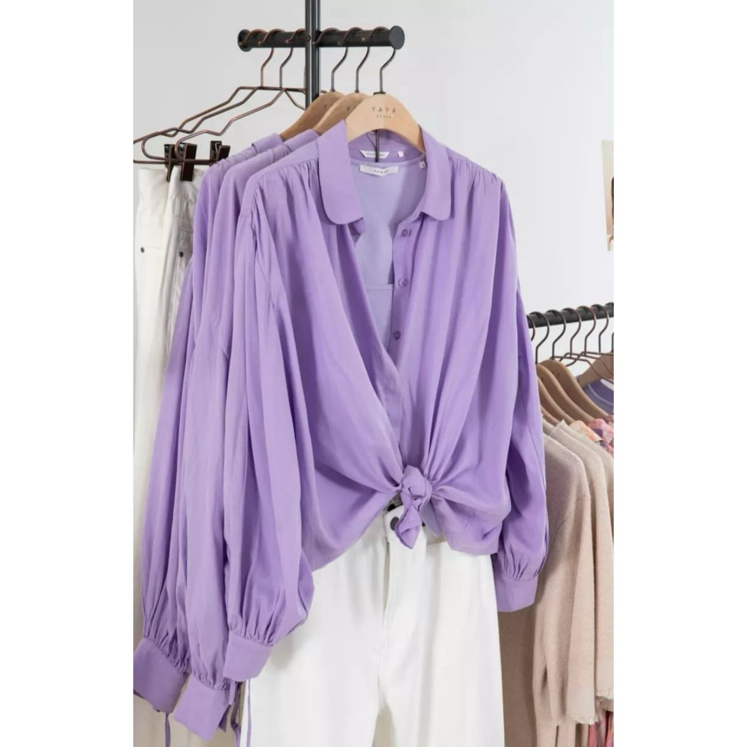 Bougainvillea Purple Oversized Blouse