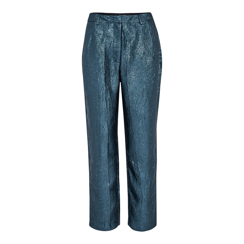 Berit Metallique Pant Smoke Blue