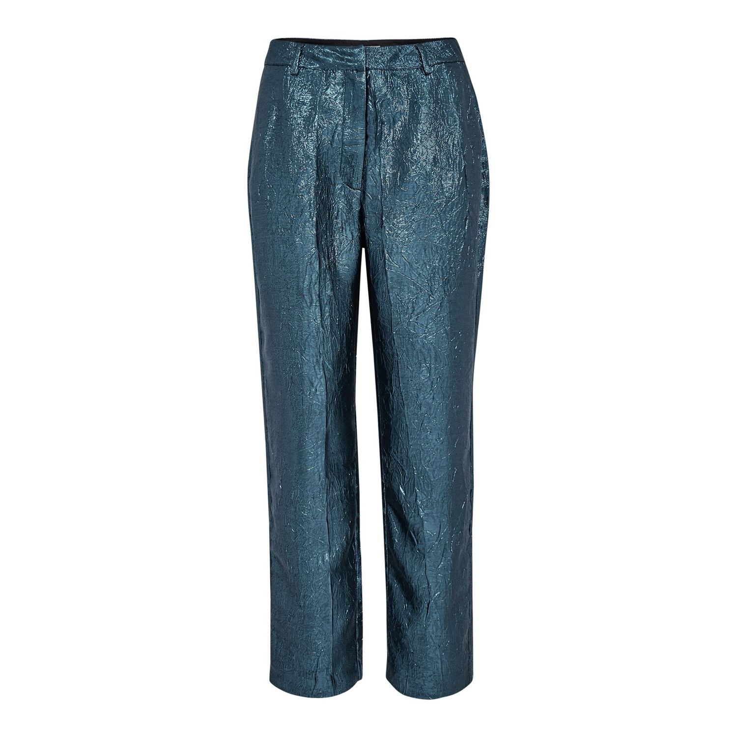 Berit Metallique Pant Smoke Blue