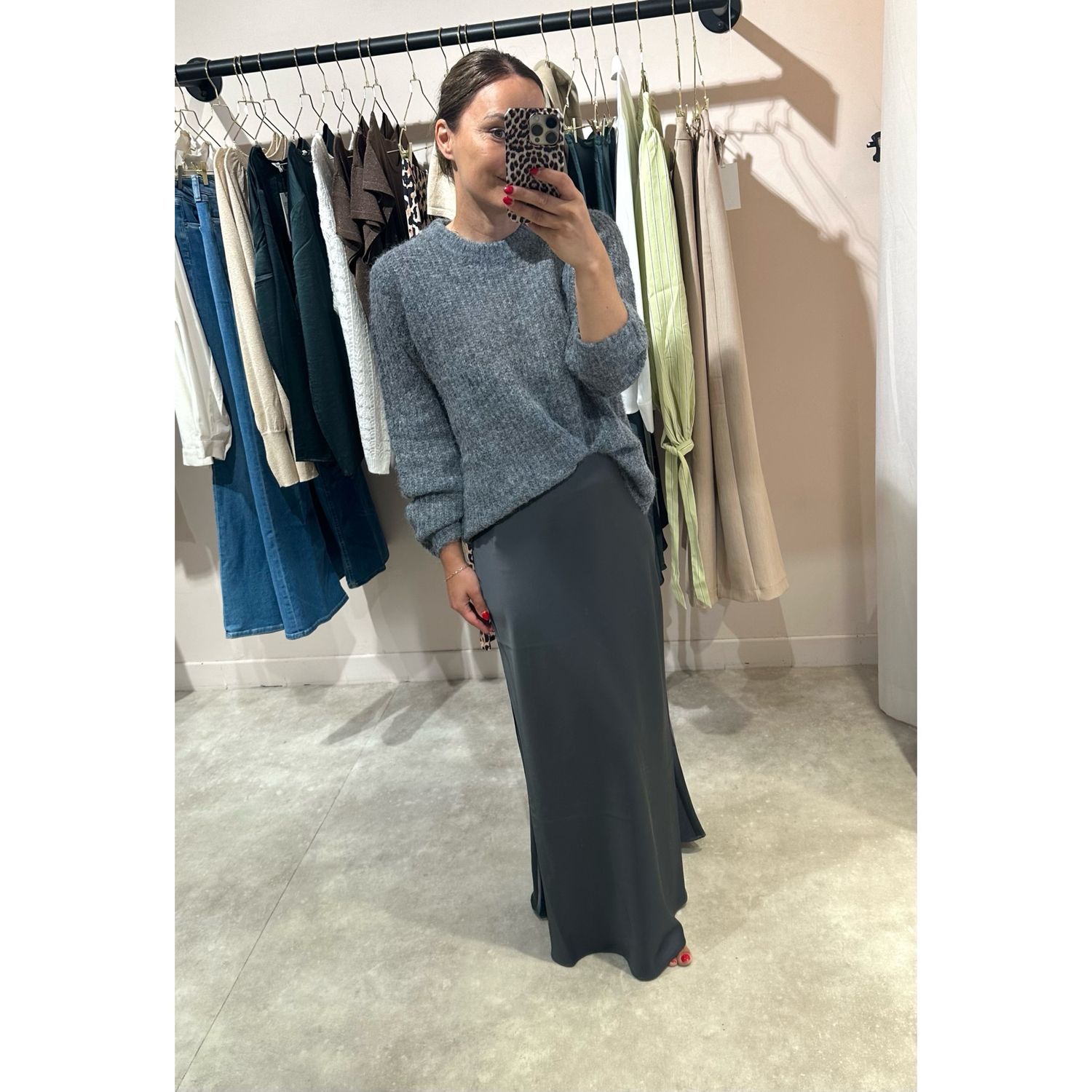 Lena Ankle Skirt Volcanic Ash
