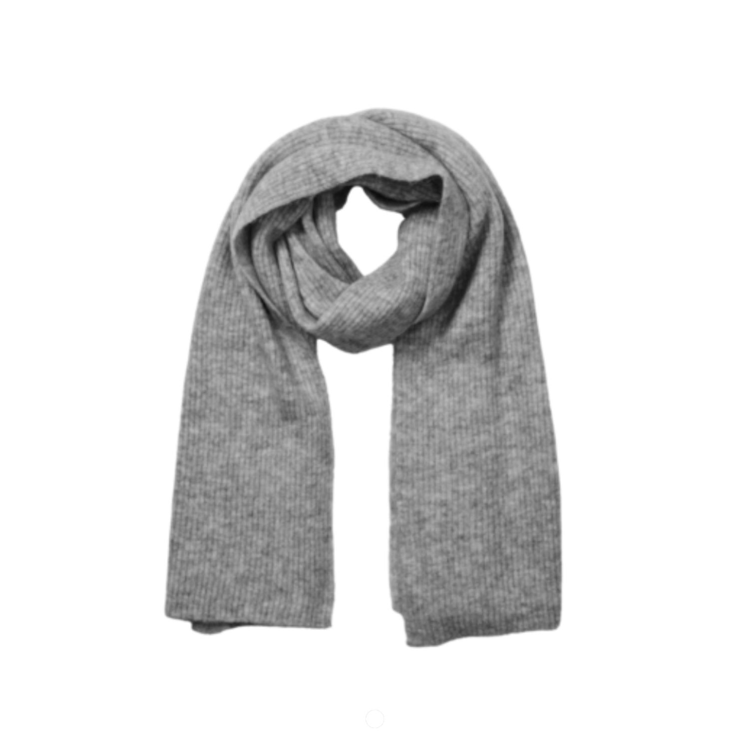 Maline knit grey scarf