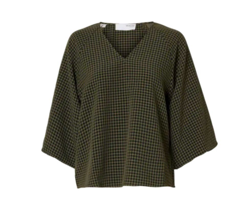 Amida checked blouse