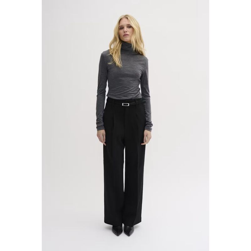 The rolleneck dark grey melange