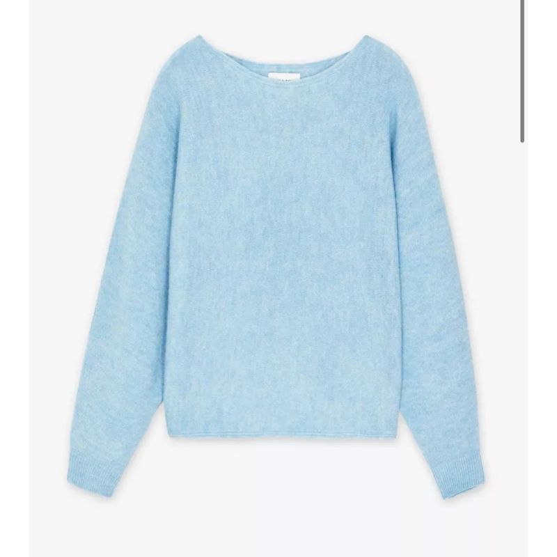 Patta lichtblauw knit