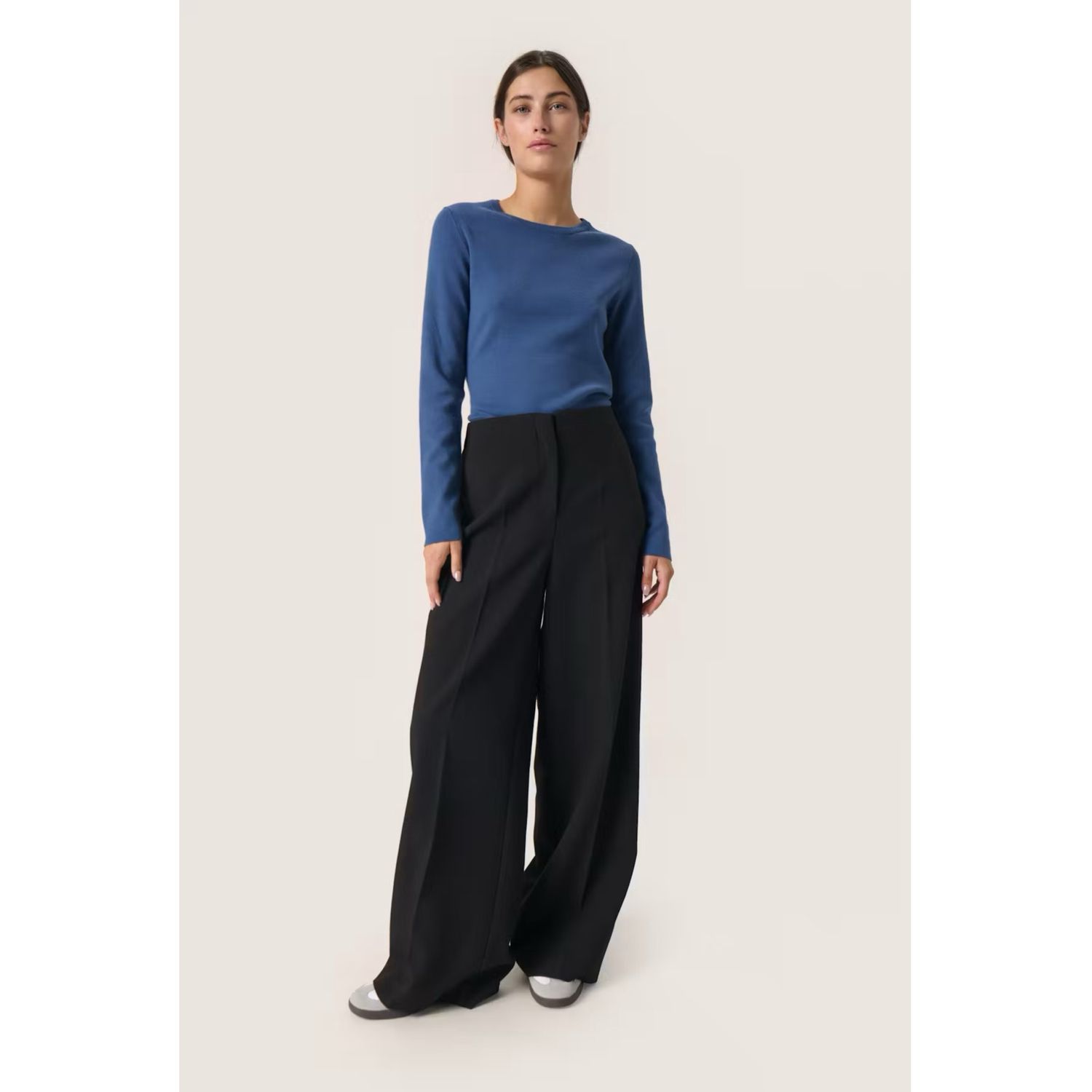 Corinne Wide Black Pants