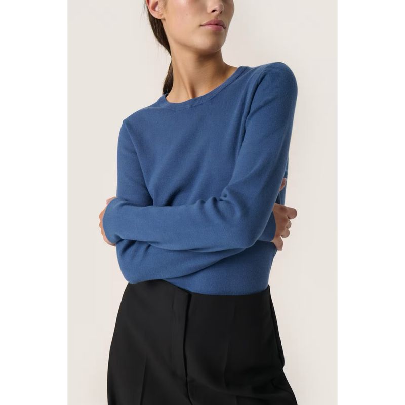 Spina basic pullover ensign blue