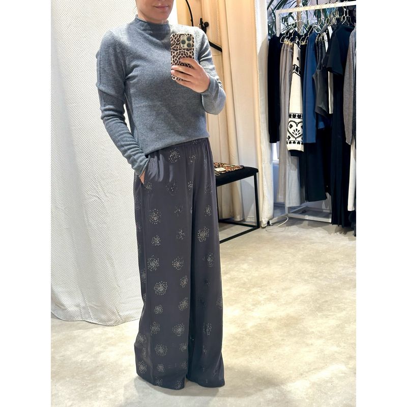 Astra sequins satin pant volcanic ash