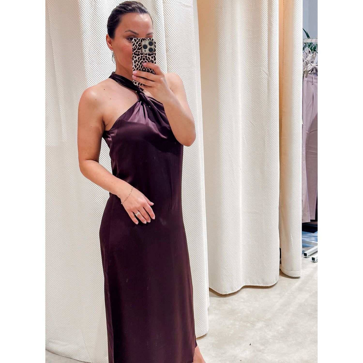 Estelle long dress fudge
