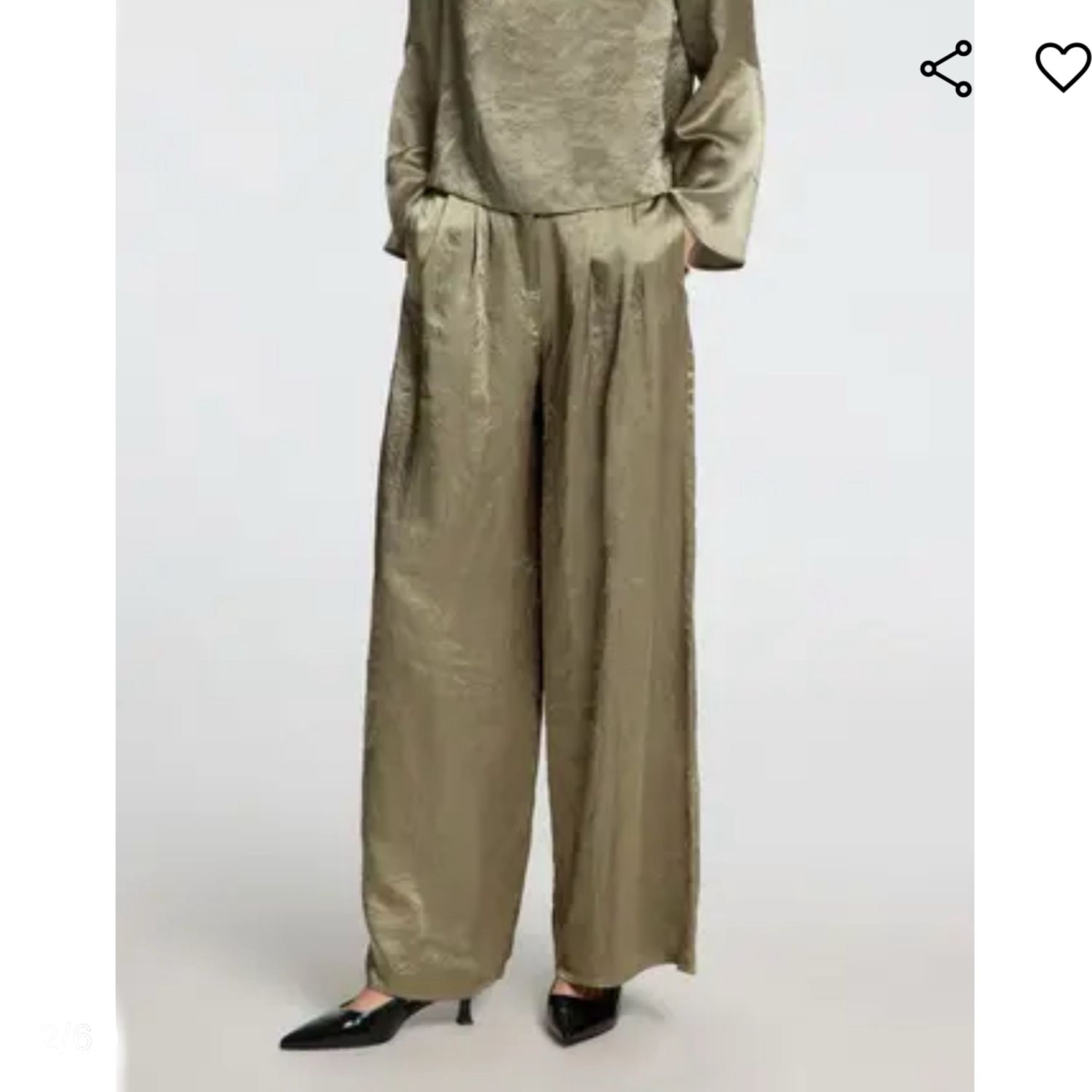 Selene wide pant vetiver