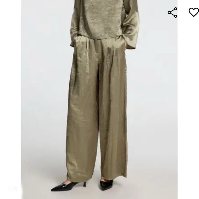 Selene wide pant vetiver