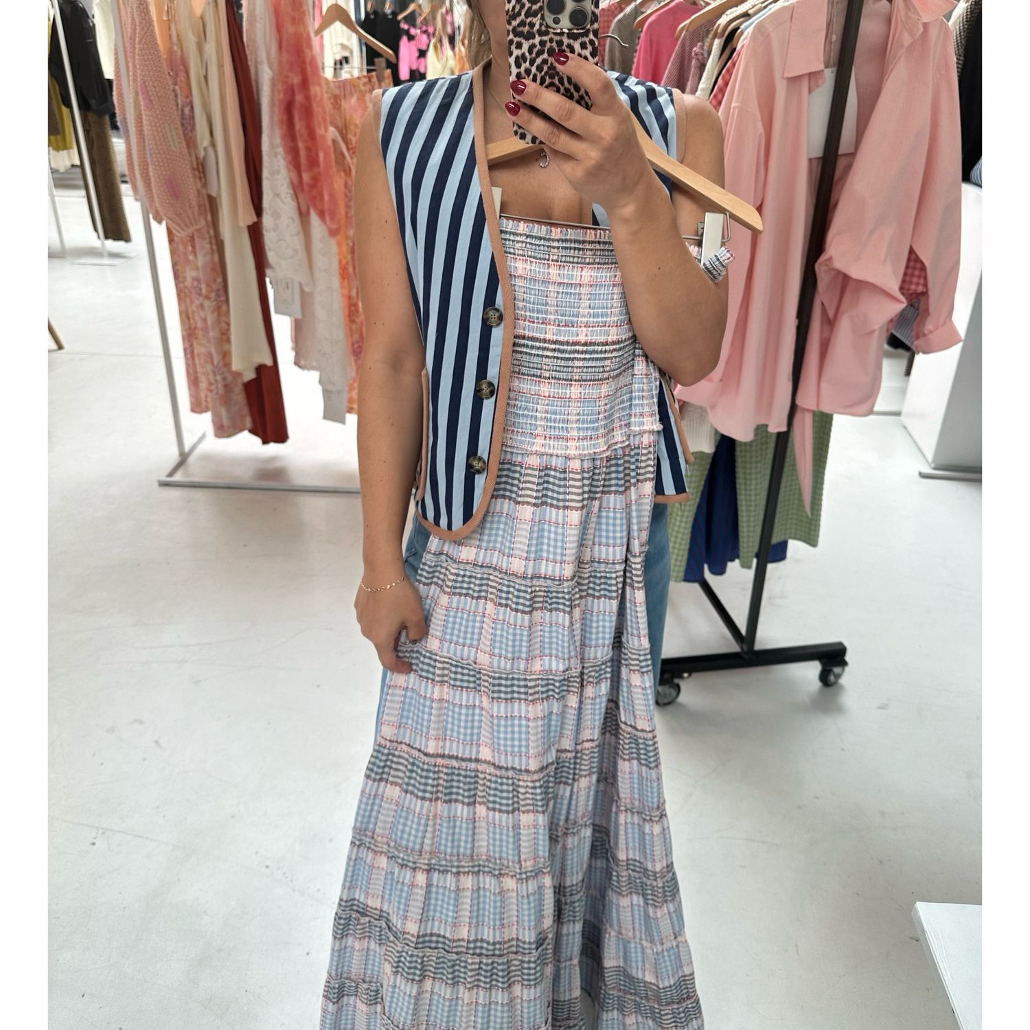 Dalel blue clair summer dress