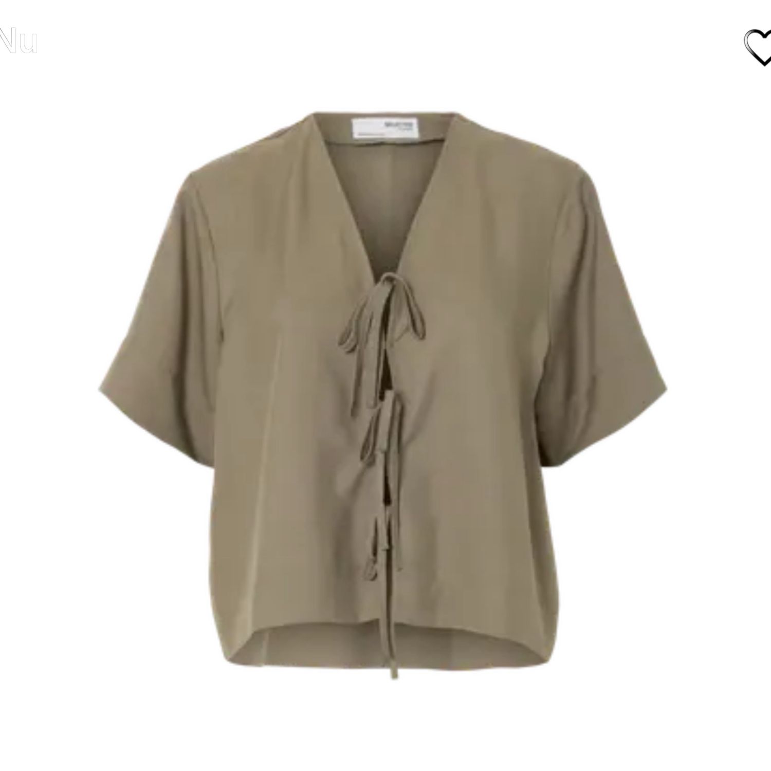 Natuk boxy tie top