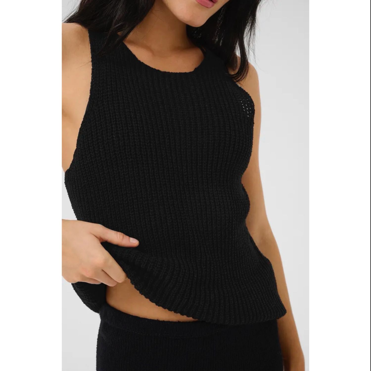 Diva knit top zwart