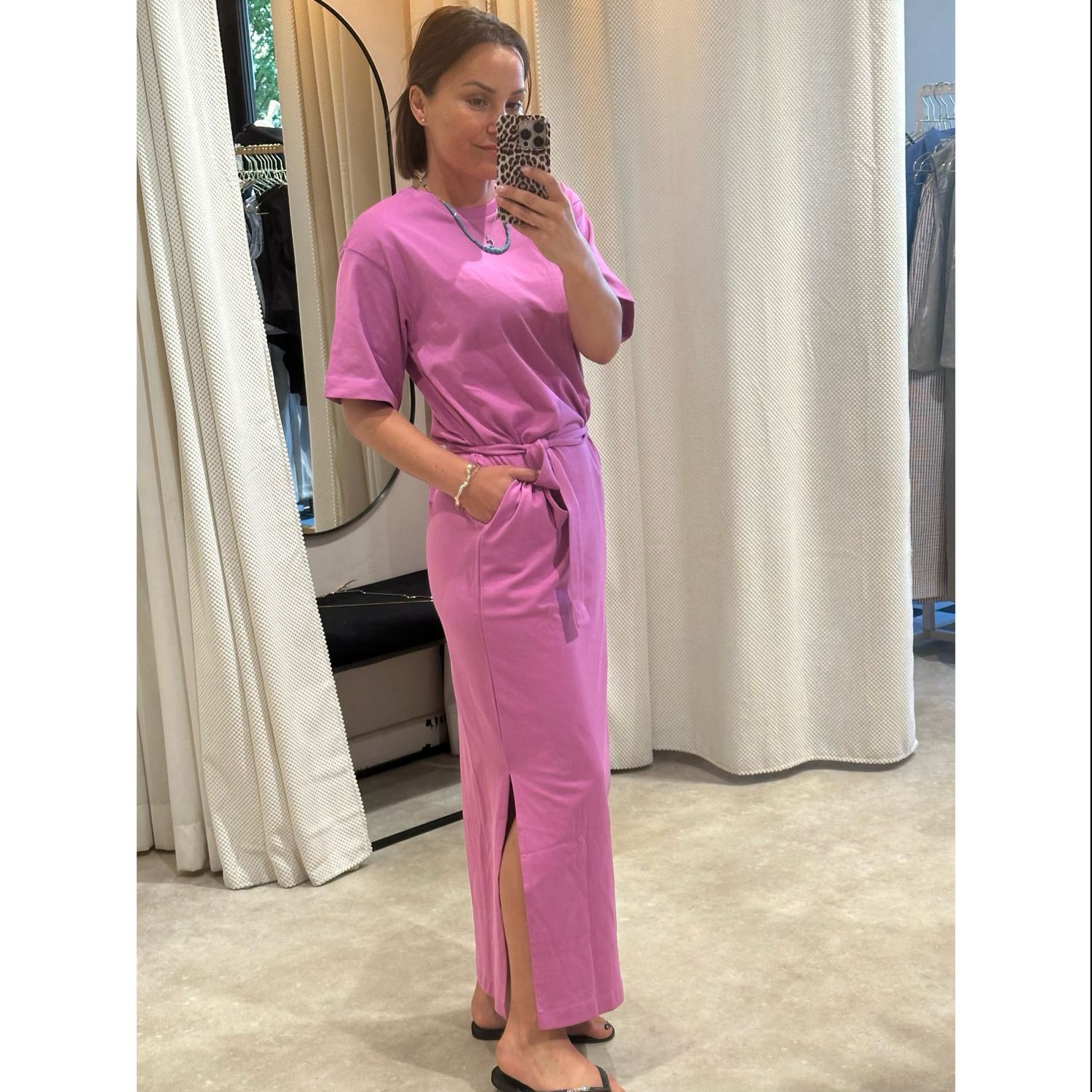 First bloom pocket ankle dress