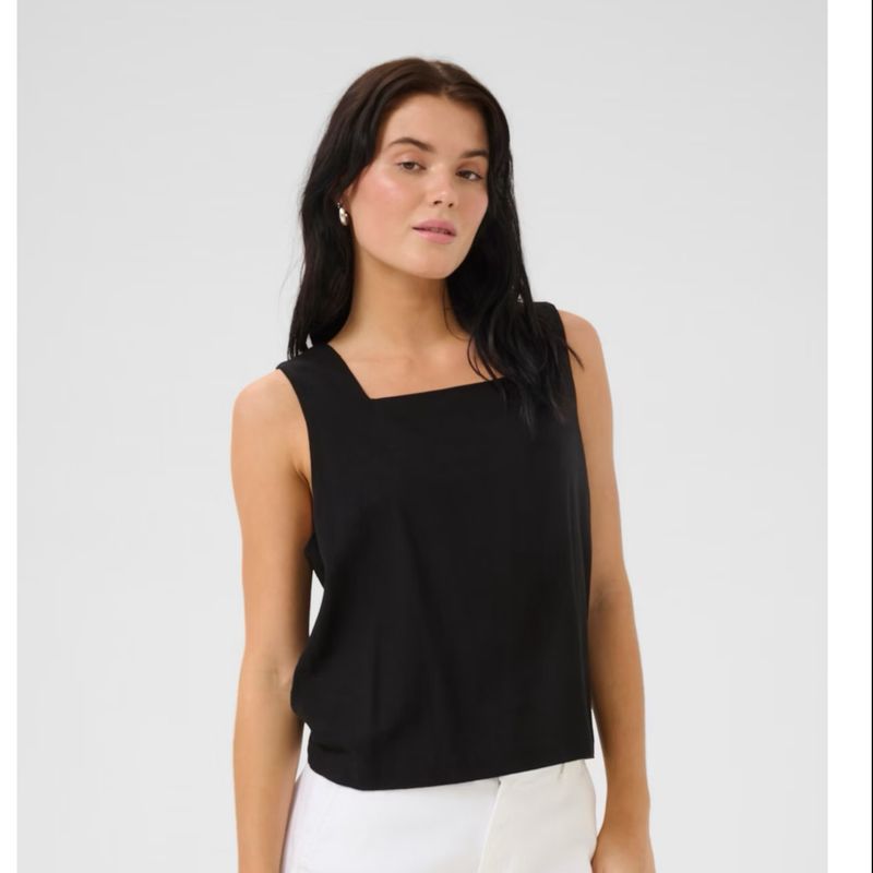Daisy top black
