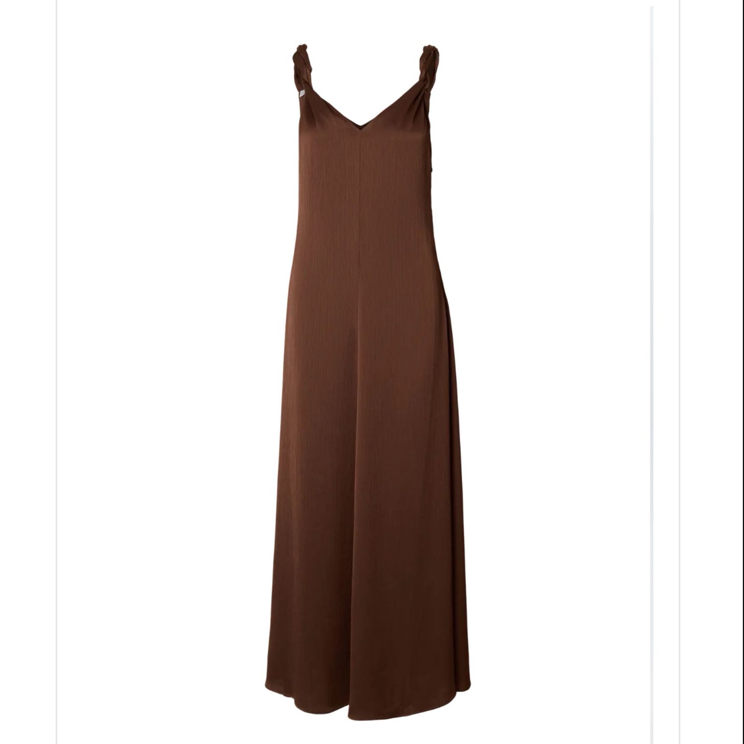 Nora twisted strap dress chestnut