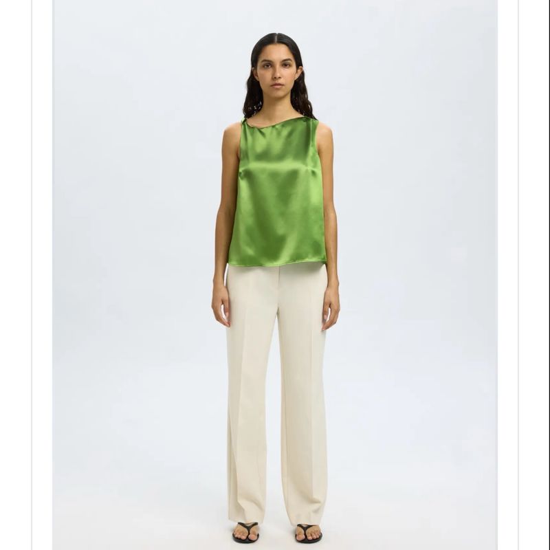 Elina twist top green