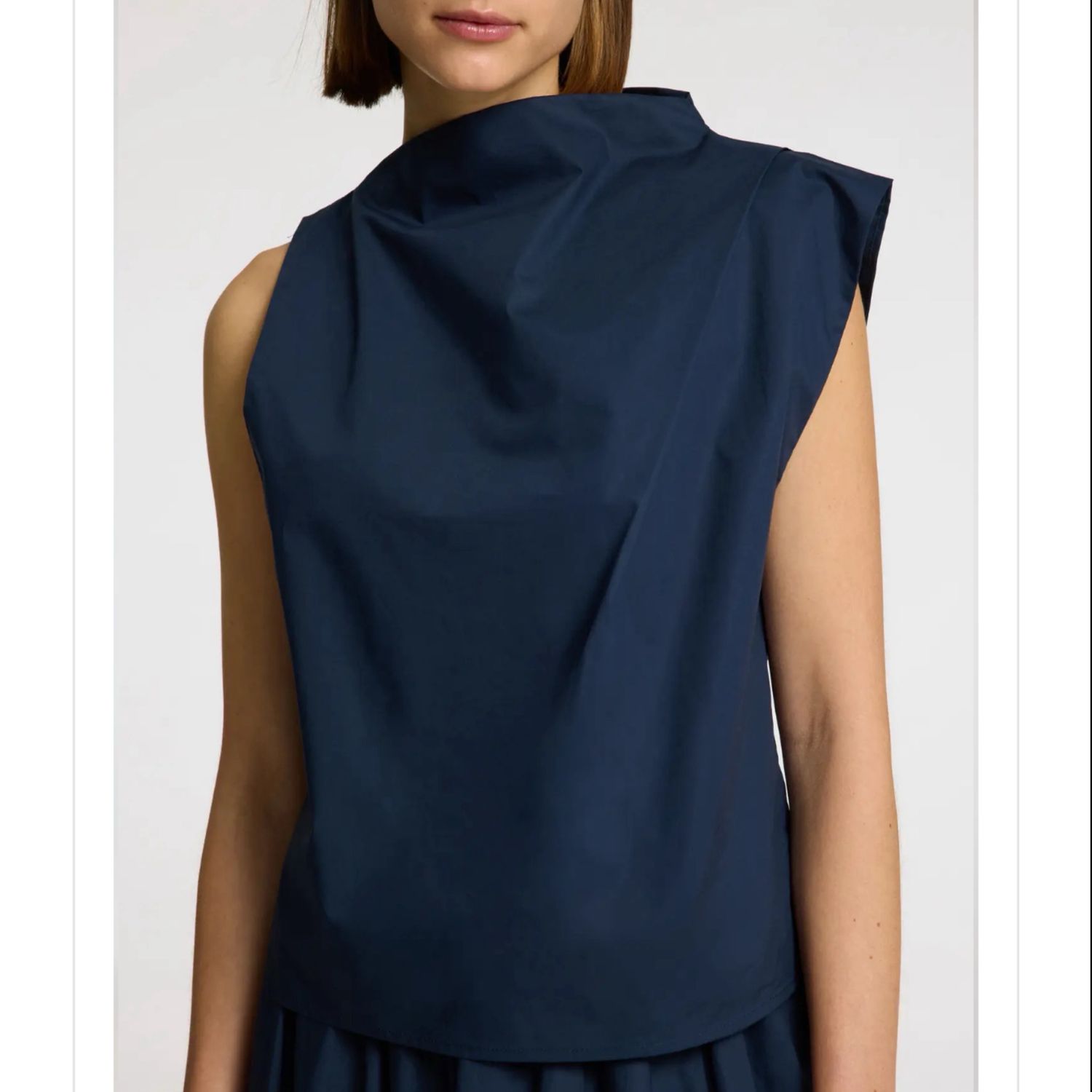 Aster marine blue top
