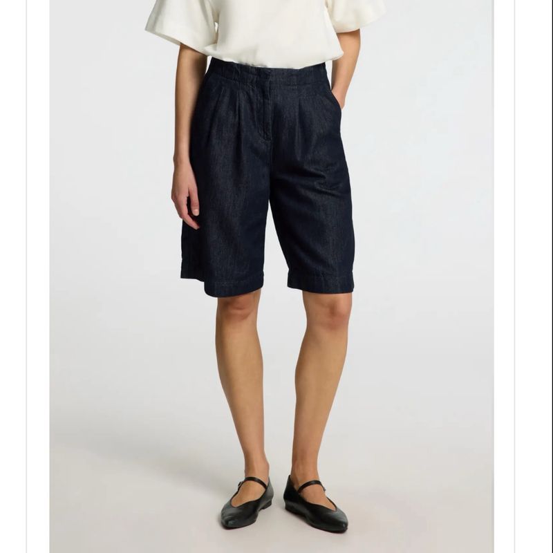 Vela dark denim bermuda