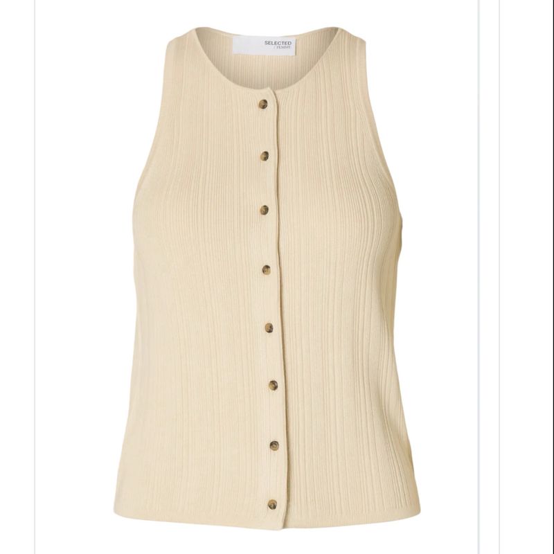 Trixi knit button top