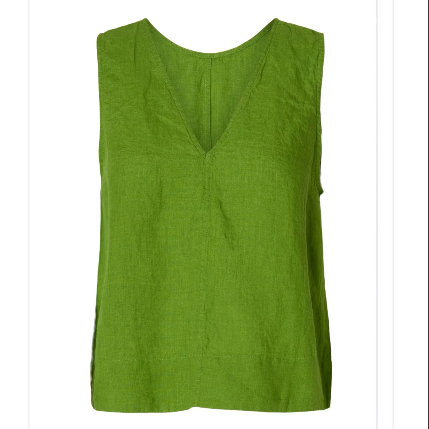 Linna reversible linnen top green