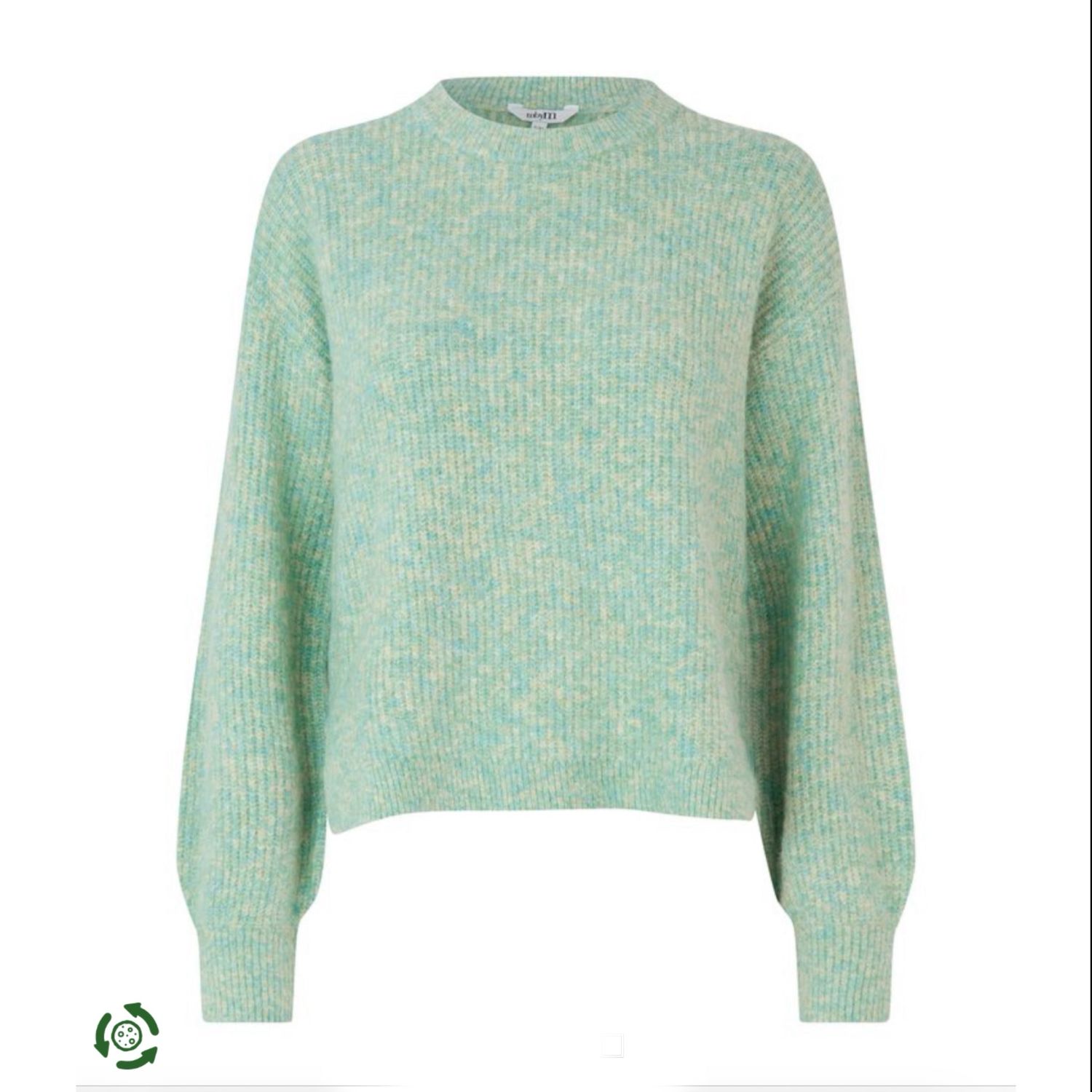 Servin green melange pullover