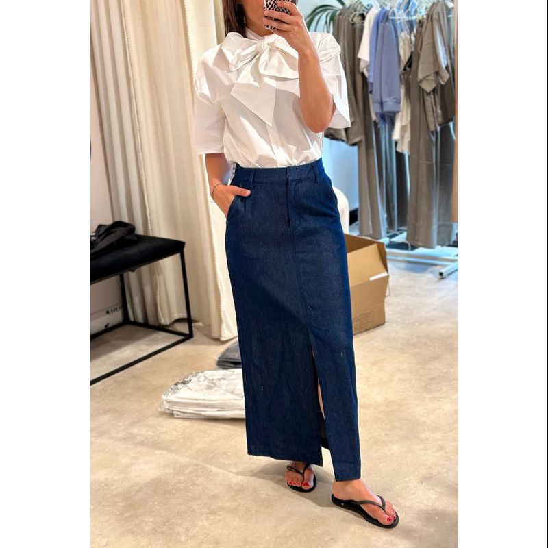 Aya juno 2/4 bow shirt white