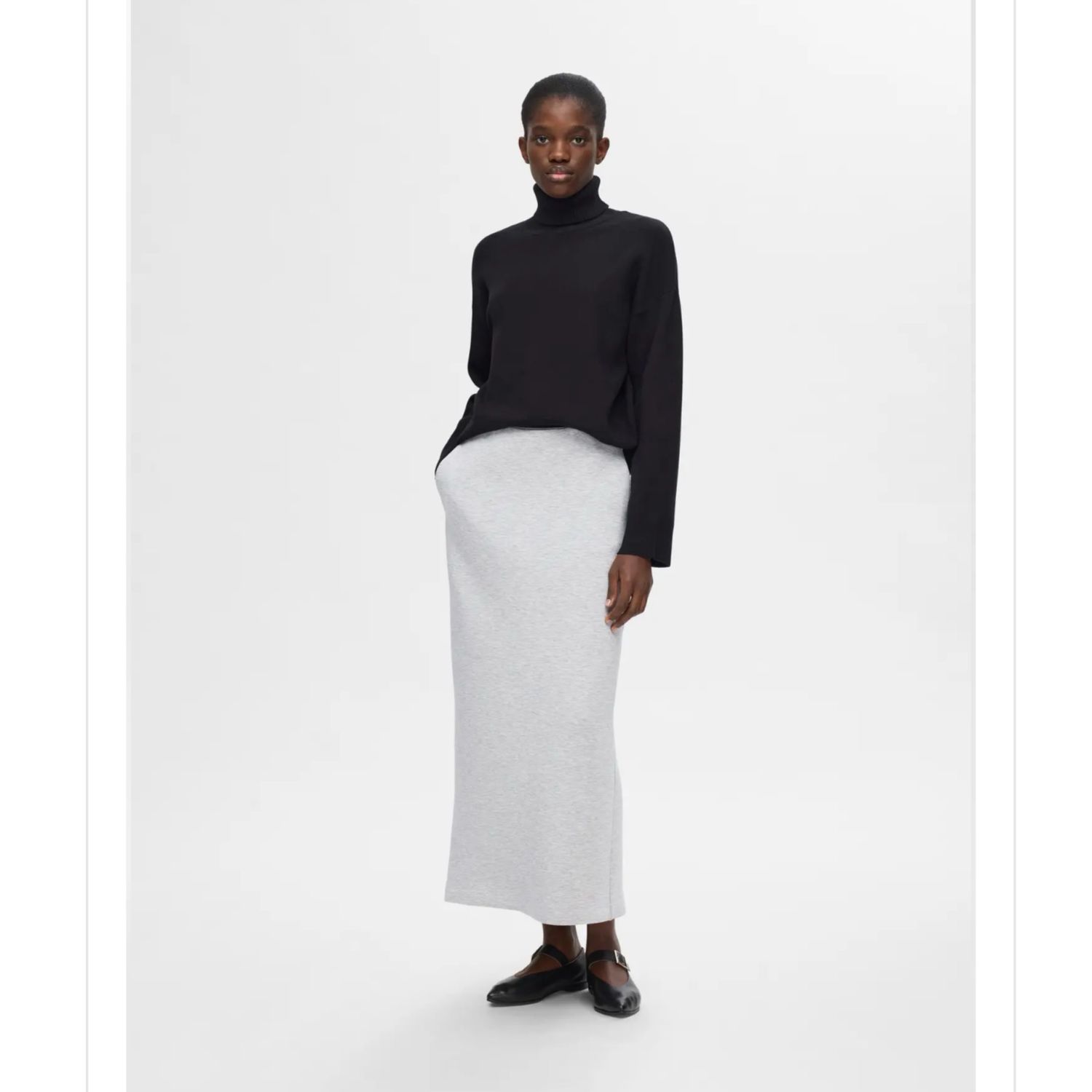 Jamila midi sweater skirt