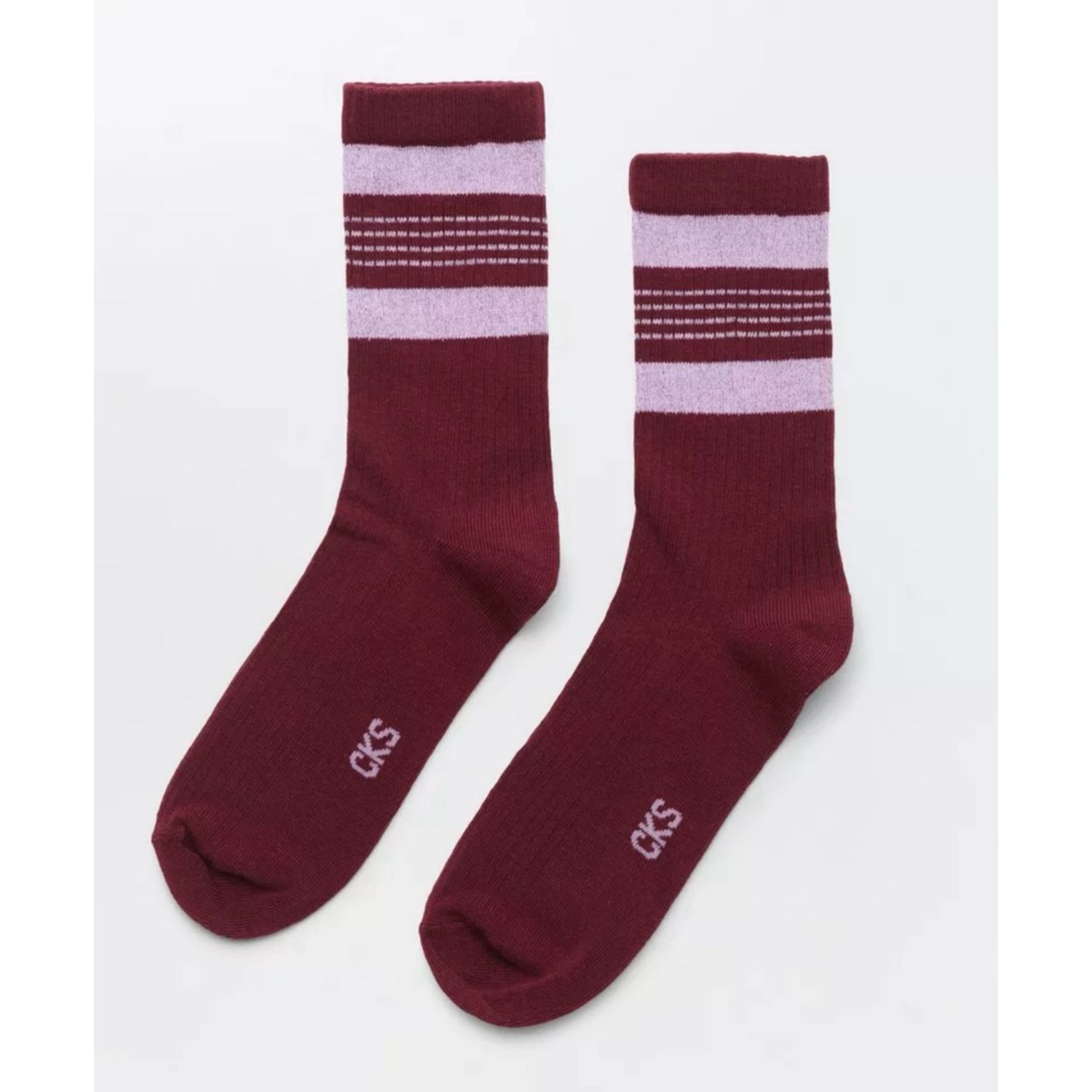 Happiness socks burgundy / lilac