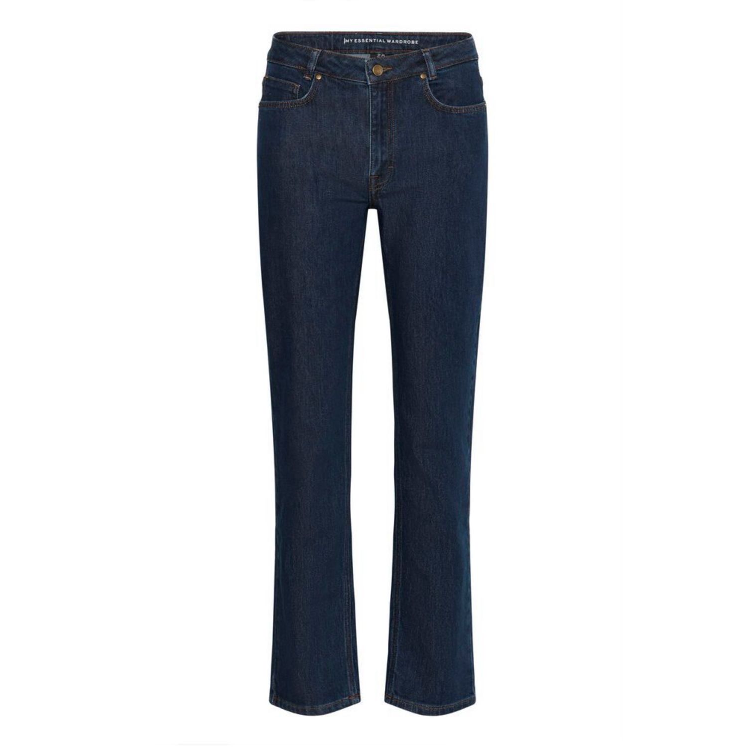 Isa high straight dark blue jeans
