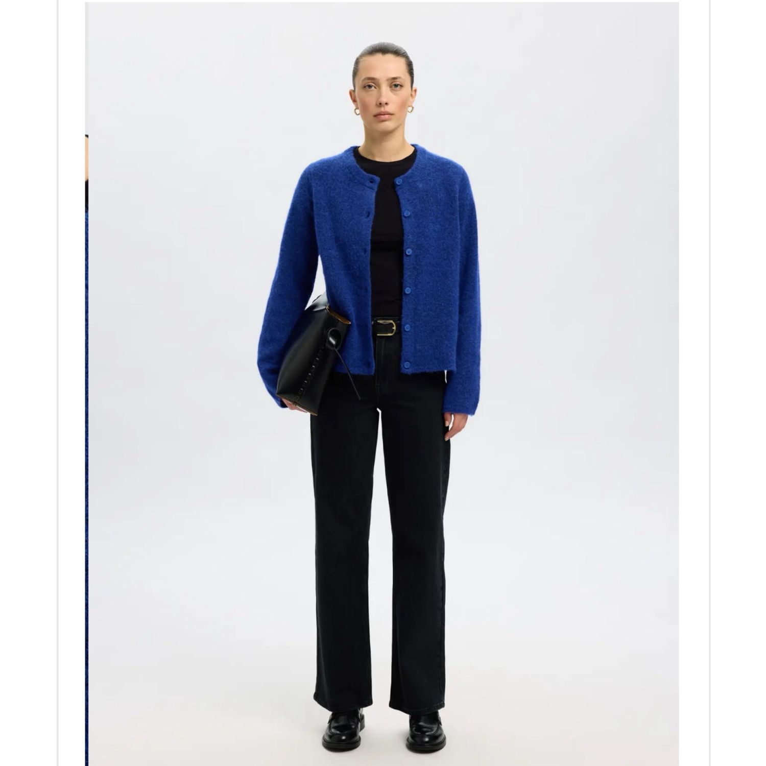 SLFLULU NEW LS KNIT CARDIGAN NOOS Dazzling Blue