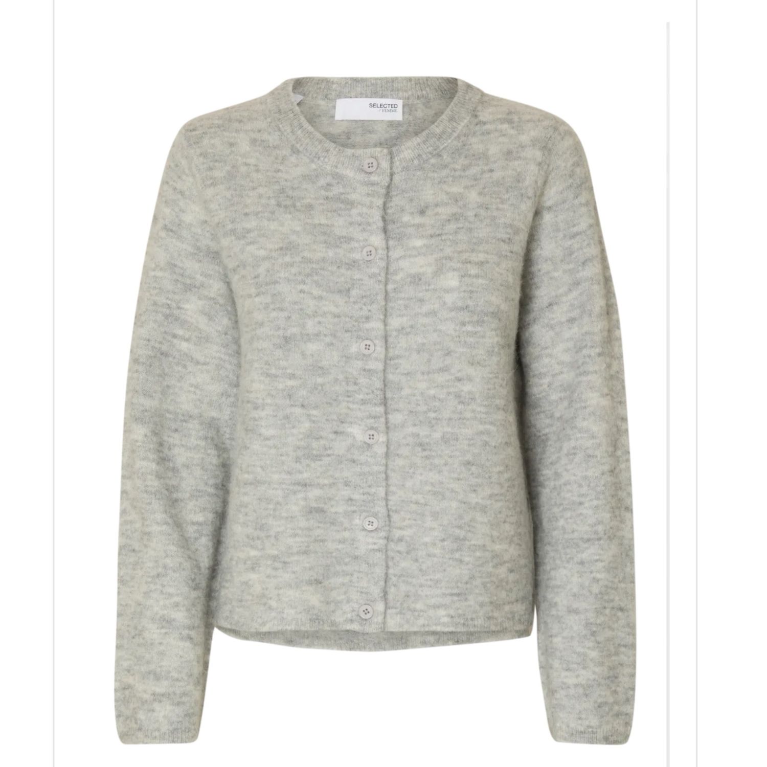 SLFLULU NEW LS KNIT CARDIGAN NOOS Light Grey