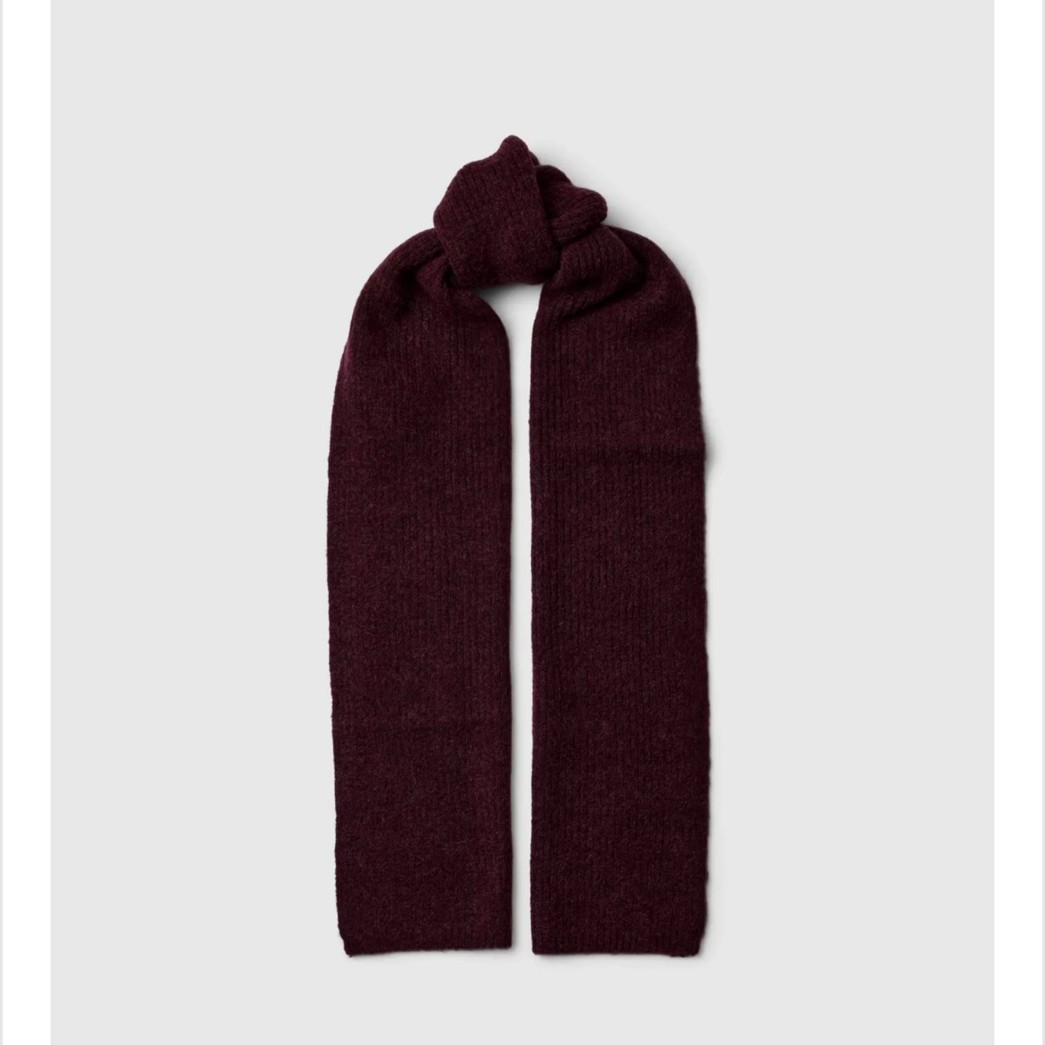 Lulu scarf burgundy wool blend