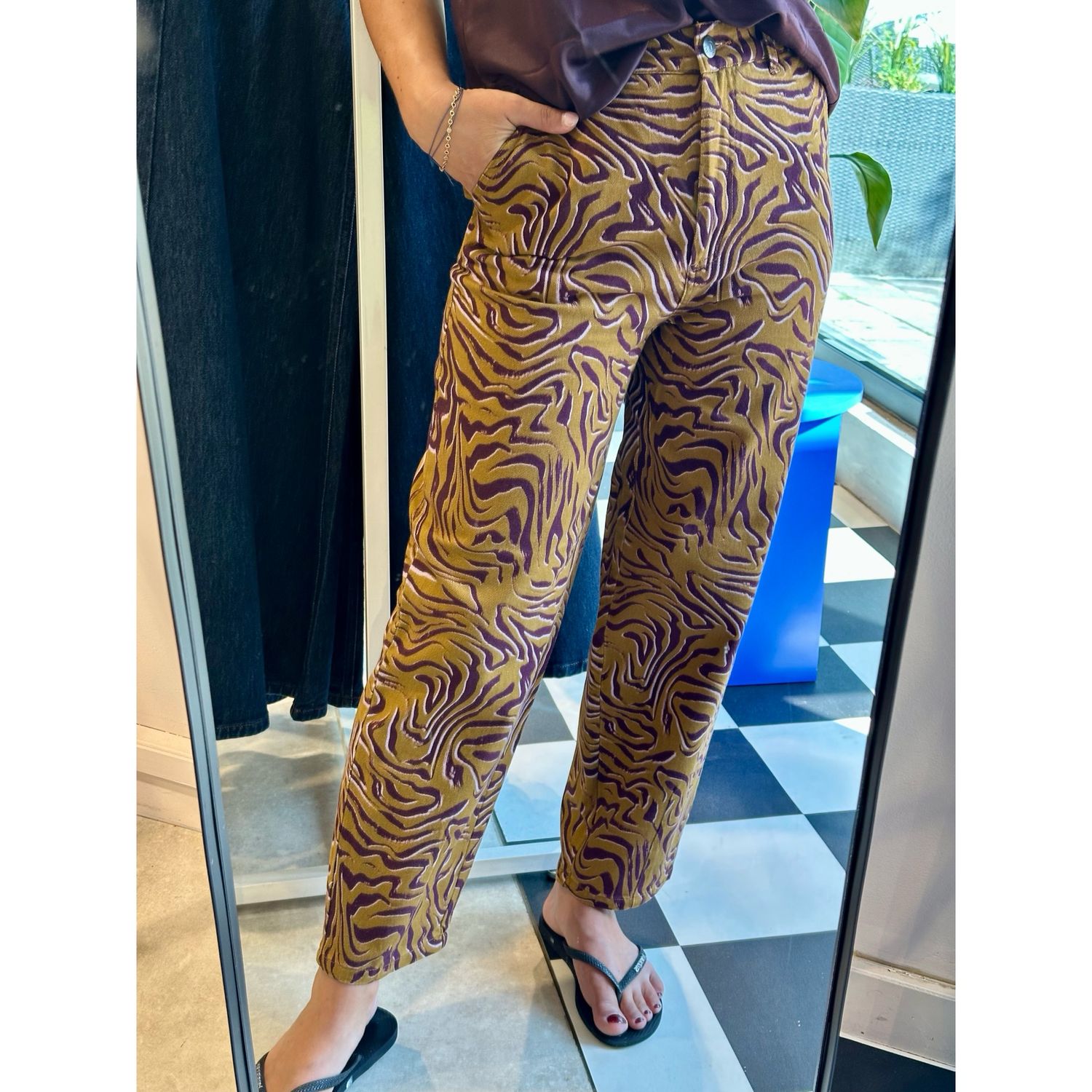 Tonys animal print pant