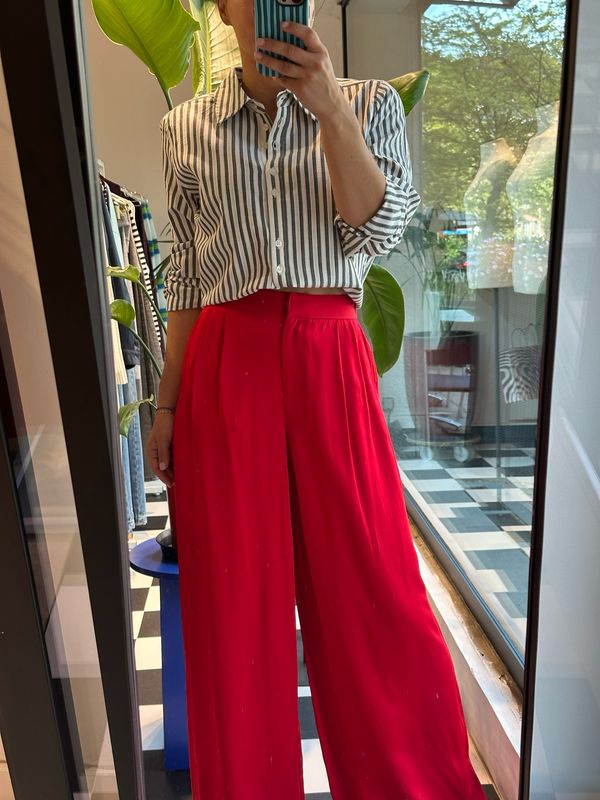 SLFLEONORE HW WIDE PANT B