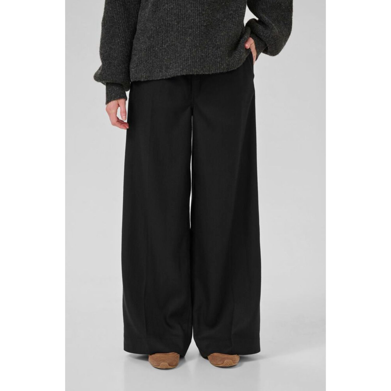 Emmy wide pant black long