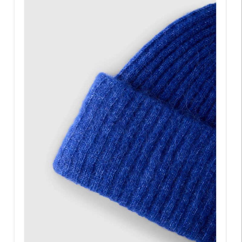 SLFLULU WOOL BLEND KNIT BEANIE Dazzling Blue