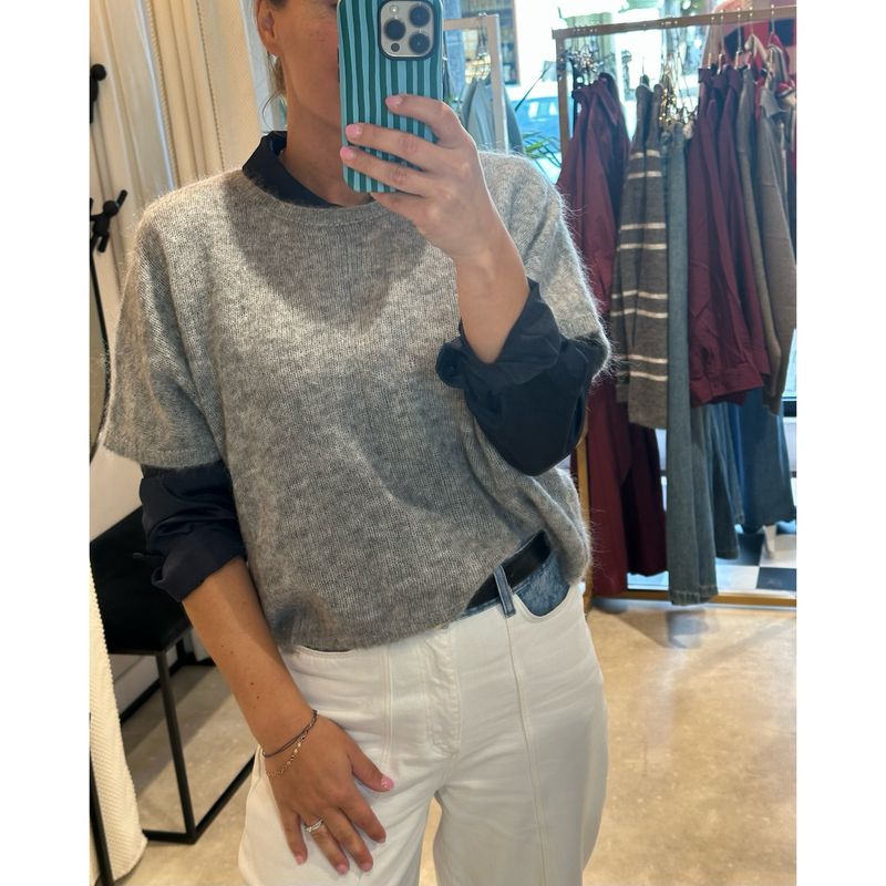 Pull diamons gris