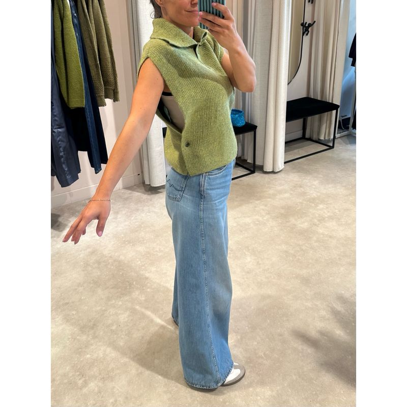 Tristiana lime melange vest