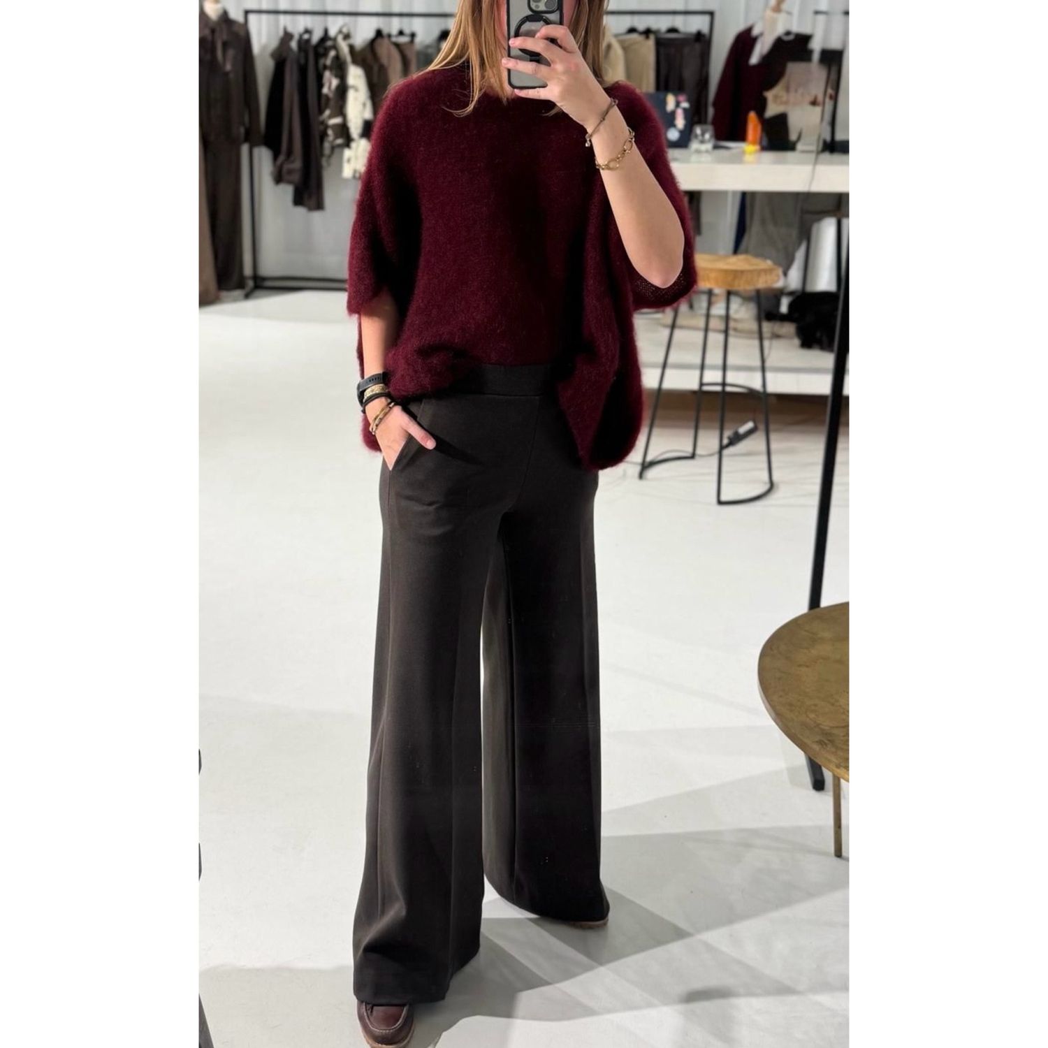 Pull coco bordeaux