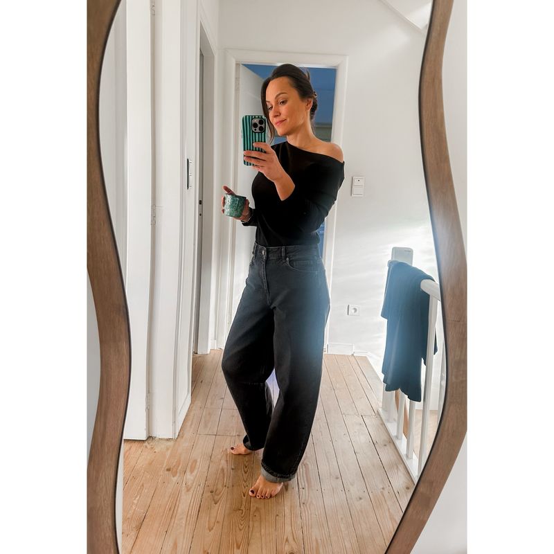 Barrel jeans medium grey