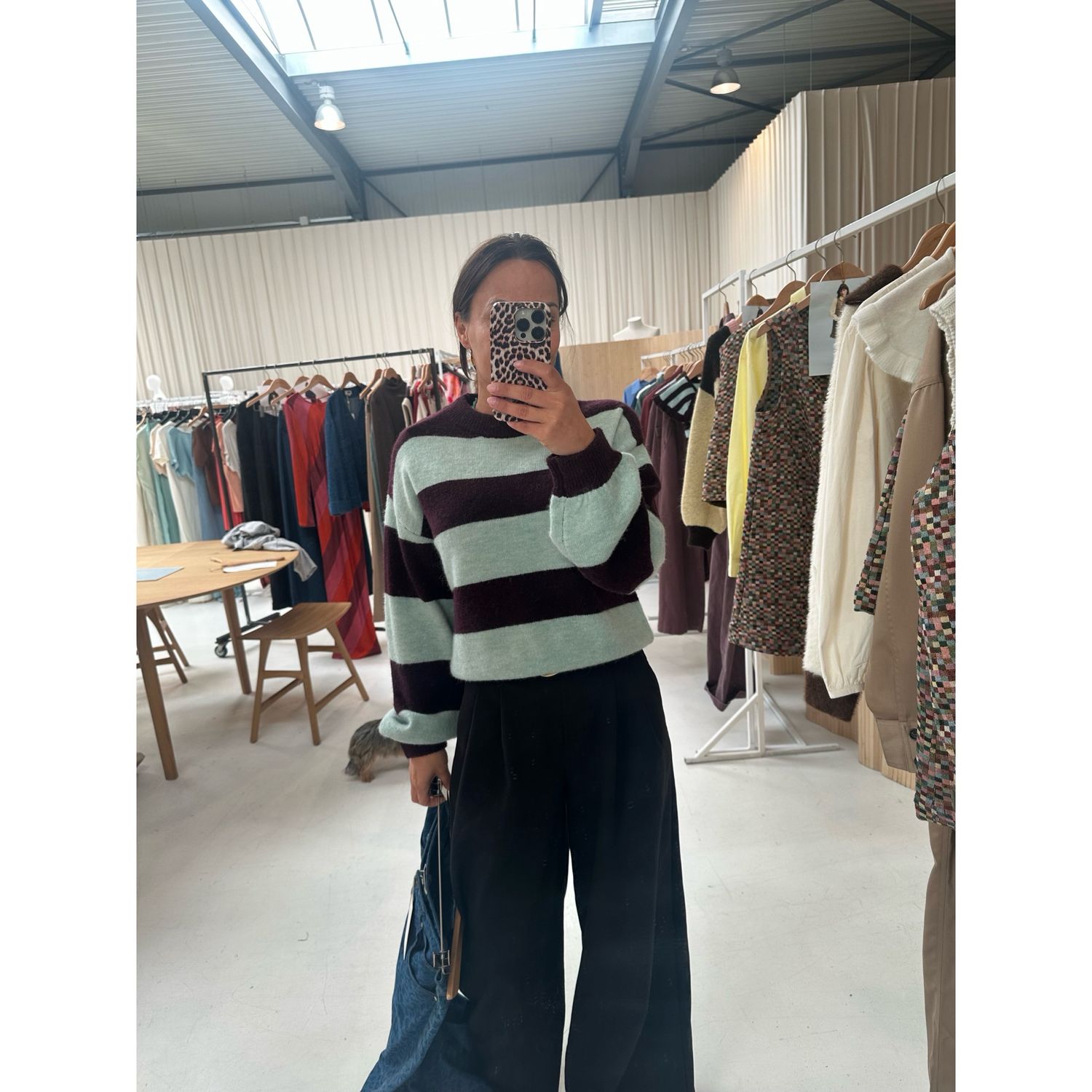 Pull pyronia vert Eau