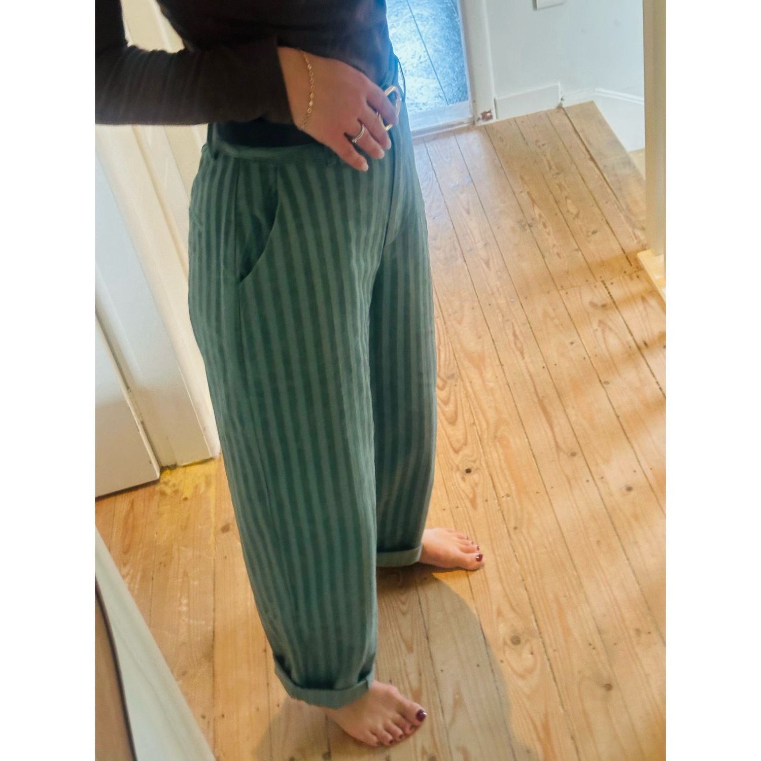 Pantalon Syvaine Vert Eau