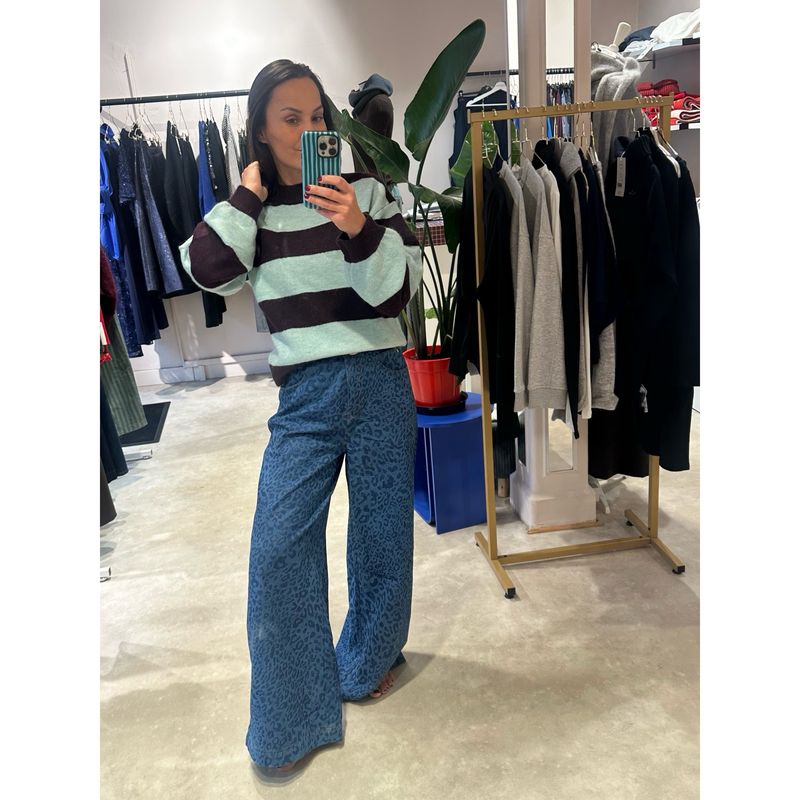 Pull pyronia vert Eau