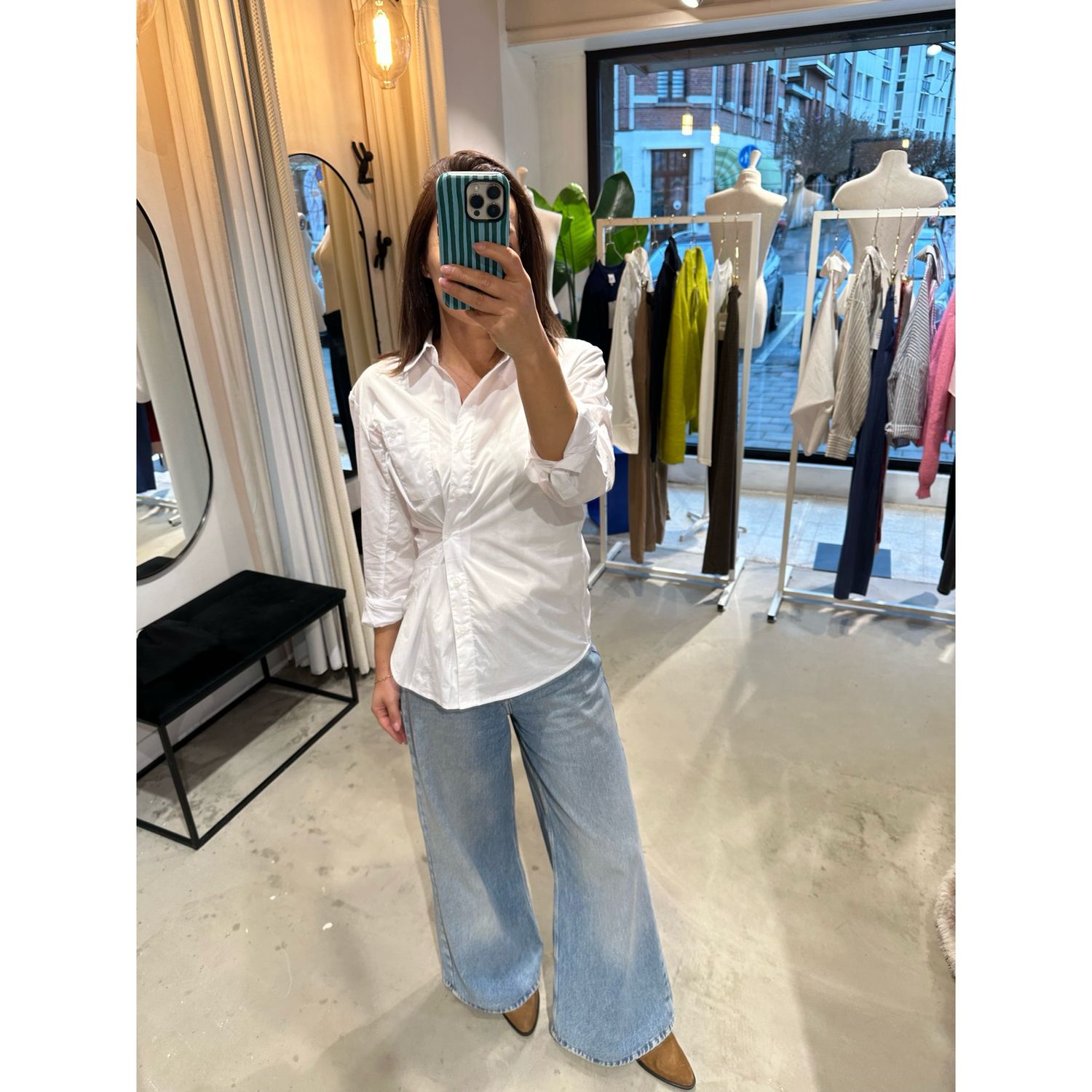 Aurore boyfriend shirt white