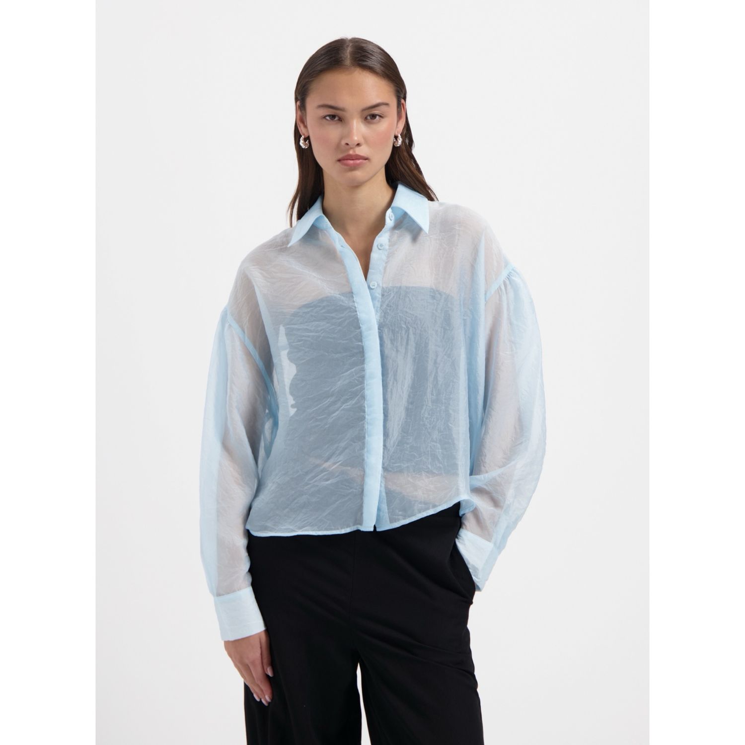 Mollie light blue blouse